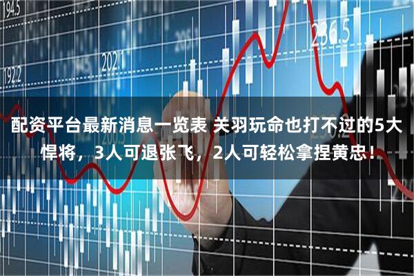 配资平台最新消息一览表 关羽玩命也打不过的5大悍将，3人可退张飞，2人可轻松拿捏黄忠！